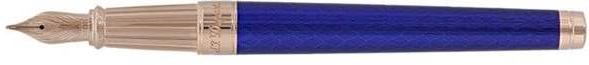  S.T.Dupont Guilloche Angel nib Line D Eternity Dragon Blue & Rose Gold Fountain Pen **/